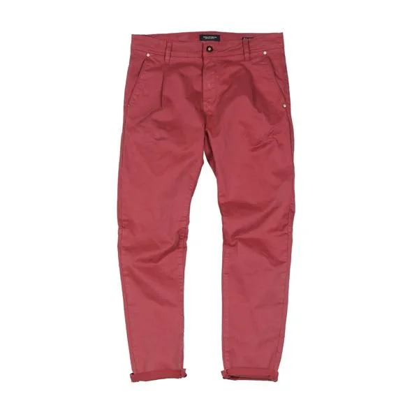 SIMWOOD 2021 new back pockets red pants men high quality little casual elastic trousers slim fit pant SI980557