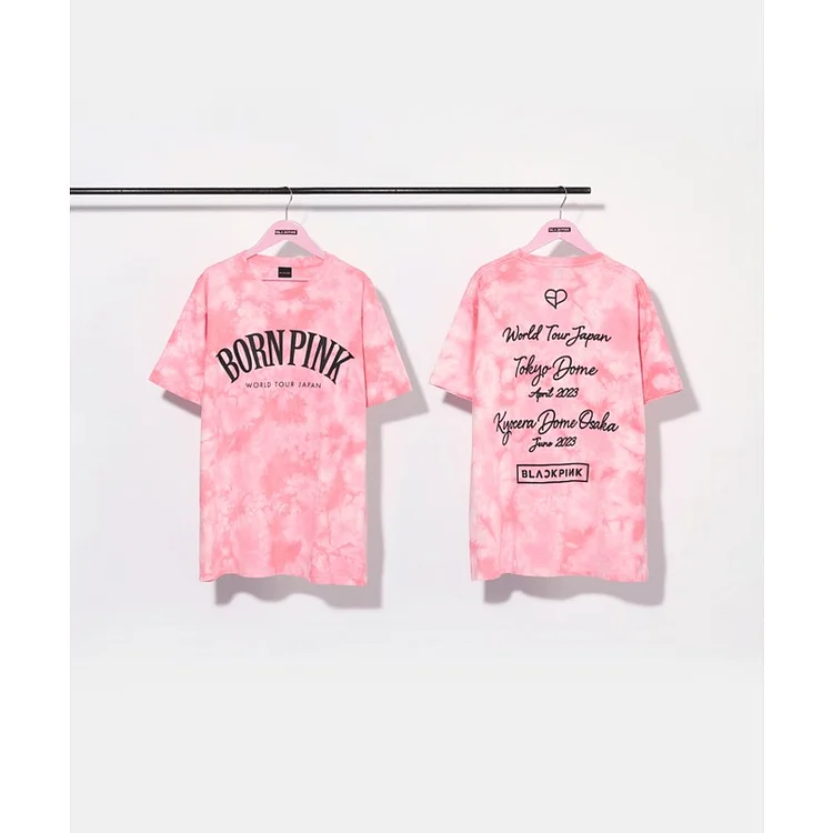BLACKPINK World Tour BORN PINK JAPAN Tie Dye Logo T-shirt
