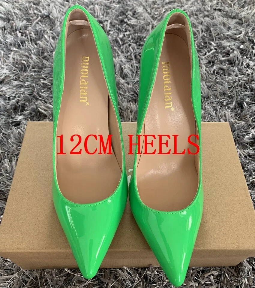 Autums Spring 2019 New Women Pumps Patent Leather Ladies Sexy Wedding High Heel Shoes Woman Party Wedding Pumps