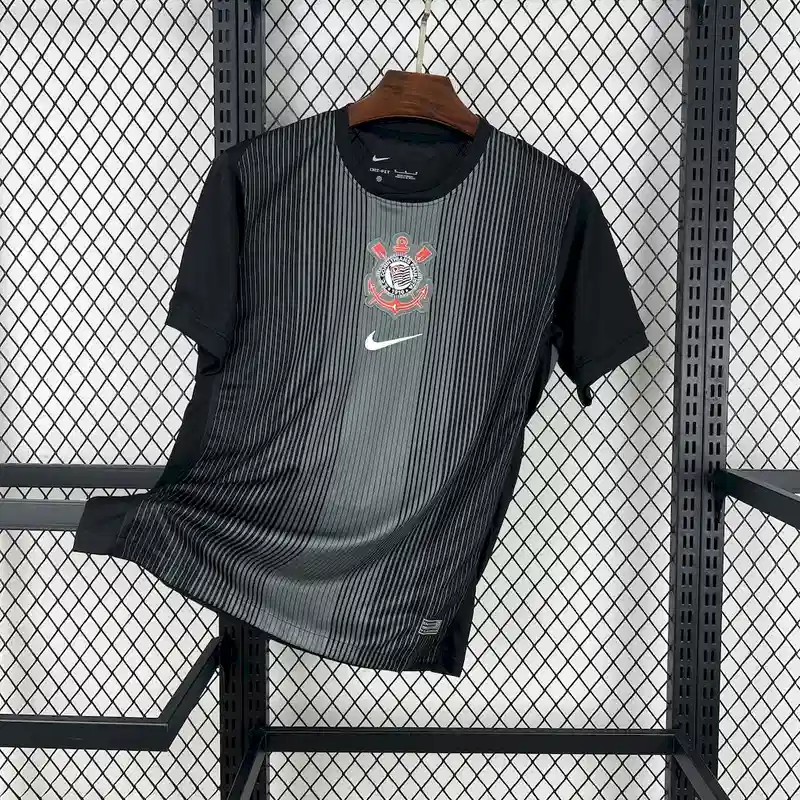 25/26 Corinthians Black Goalkeeper Soccer Jersey