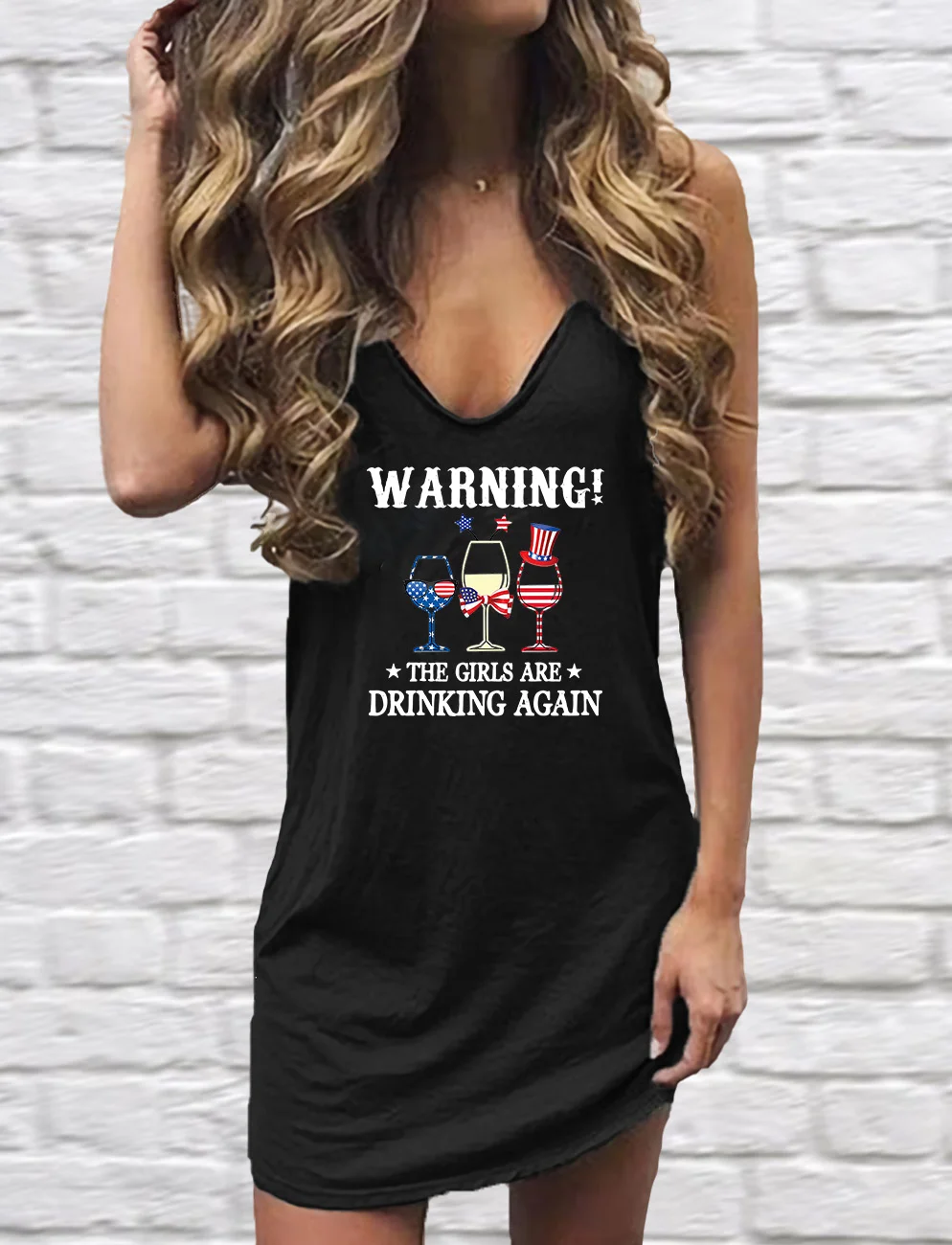 Warning! The Girls Are Drinking Again Mini Dress