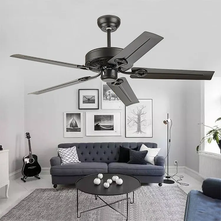 Alessio 5 blades black ceiling fan, &empty;130CM