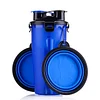2 in 1 Foldable Dog Bowl Cats Feeding Feeder Water Bottle Outdoor Food  Travel Pet Bowls For Pet Dog Cat Puppy Bowls for Water  