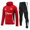 2024/2025 Manchester United Hooded Long Sleevesd Training Kit Football Jersey 1:1 Thai Quality