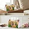 Twin Kittens Bloom DIY PULeather Diamond Painting Tissue Box for Adults Beginners Large Size Diamond Art Paper Storage Holder for Living Room Bathroom Table Decor