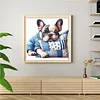 French Bulldog-11CT Stamped/Counted Cross Stitch 40*40cm/15.75*15.75in