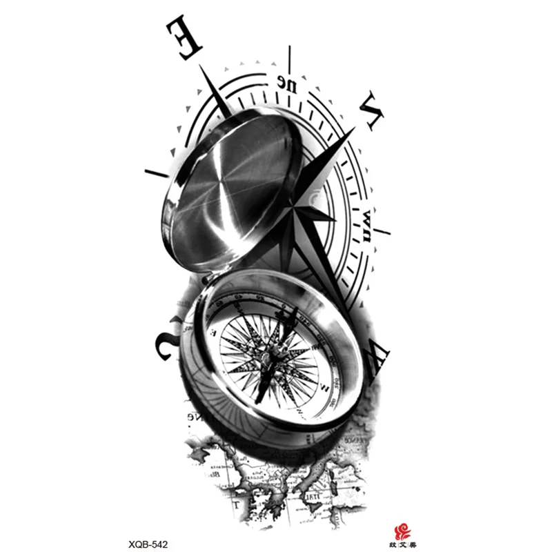 Sdrawing Full Arm Waterproof Tattoo Sticker Totem Animal Skeleton Small Arm Tattoo Sticker