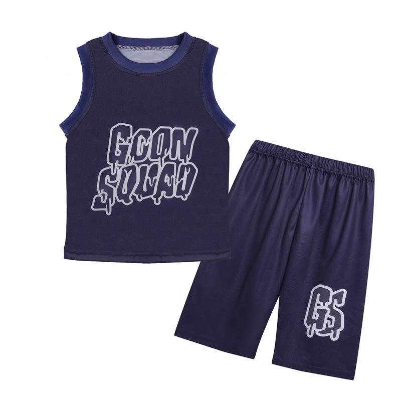Space Jam Goon Squad Costume Basketball Jersey Tank Top Shorts Set Halloween for Kids