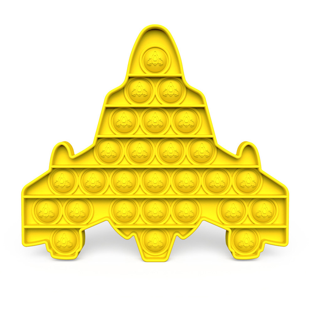 

Aircraft Yellow - Pop It Fidget Toy, 501 Original
