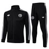 Joyfball 2025/2026 Kids Size Germany Long Zipped Jacket 125th Anniversary Edition Black Football Jersey 1:1 Thai Quality 