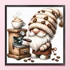 Coffee Gnome-11CT Stamped Cross Stitch 40*40cm