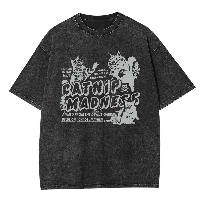Catnip Madness Washed T-shirt