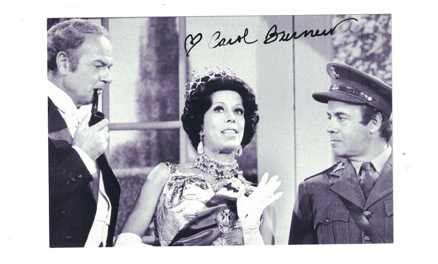 Carol Burnett Signed Autographed 4 x 6 Photo Poster painting Actress Comedian B