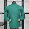 Joyfball 2025 Player Version Mexico Trophy Edition Green Long sleeved Football Shirt 1:1 Thai Quality（The player version jersey is a bit tight, please pay attention to the size selection）