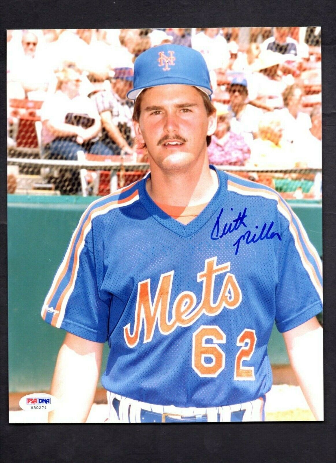 Keith Miller Signed 8 x 10 Photo Poster painting pose PSA/DNA New York Mets SHIPPING IS