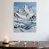 Berge DIY-Perlenmalsets mit Rahmen 30x40 cm Perlengem&auml;lde Bildkunst Basteln f&uuml;r Erwachsene Anf&auml;nger Geschenk Hausdekoration an der Wand