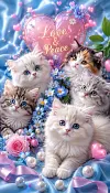 Luxury AB Velvet Diamond Painting Kit - Cats