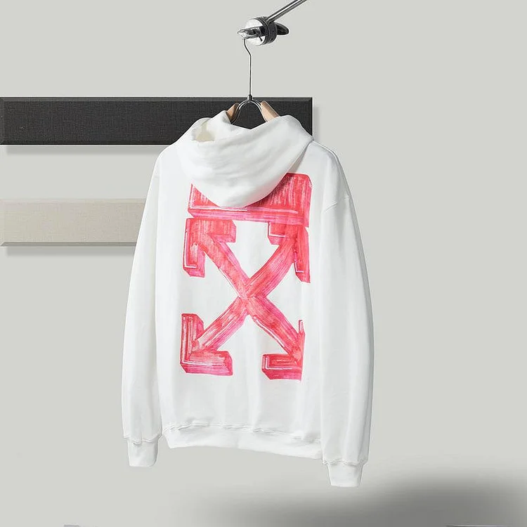 Off White Hoodie Plus Size Casual and Comfortable Sweater Men's Cotton Owt