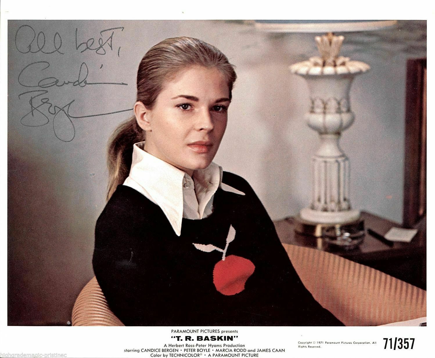 CANDICE BERGEN SIGNED AUTOGRAPHED 8X10 PROMO Photo Poster painting JSA AUTHENTICATED COA #N3870