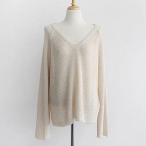 New Female Sweater Women Winter Pullover Knitting Overszie Long Sleeve Girls Tops Loose Sweaters Knitted Outerwear Thin Sexy