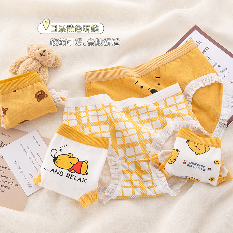 Ddmcloud New 5Pcs/set Cotton Panties Cartoon Girls Briefs Sexy Women Underwear Mid Waist Panty Shorts Lingeries Female Underpants