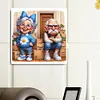 Happy Grandma And Angry Grandpa - Full Round Diamond Painting 40*40cm