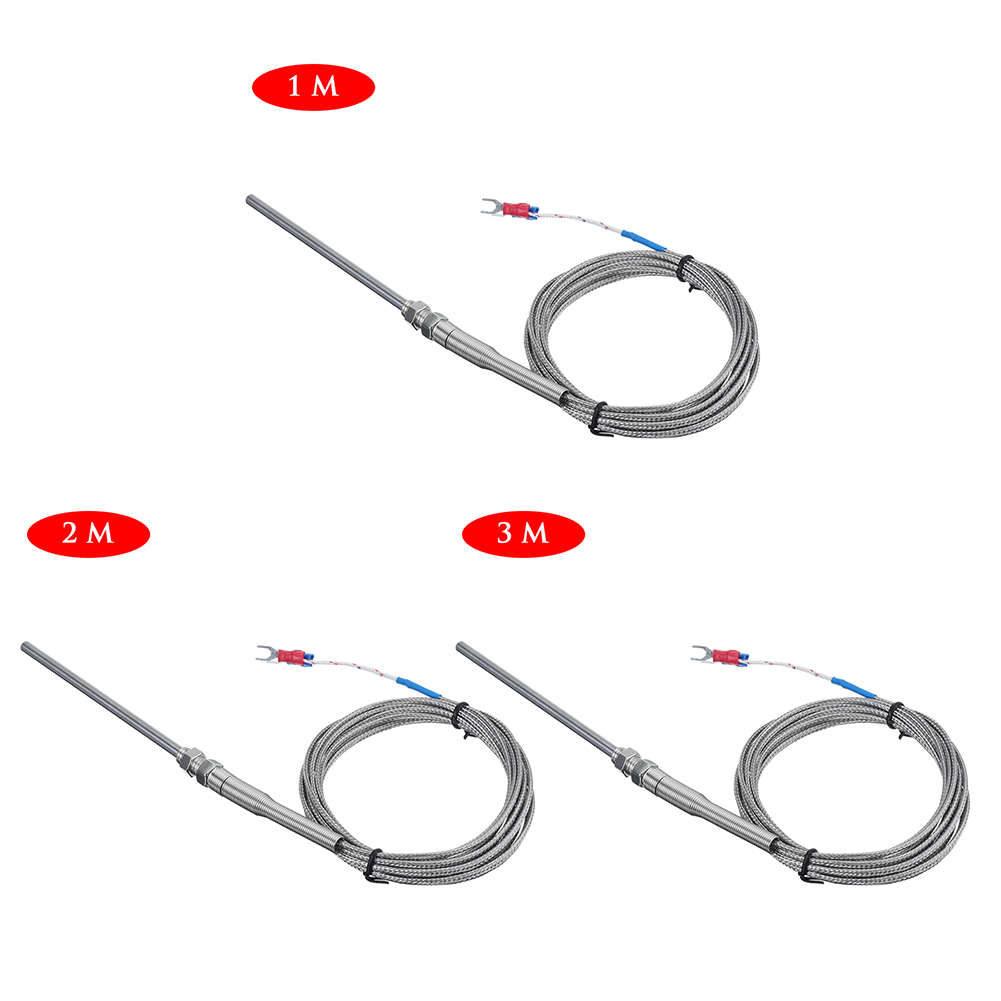 

Heat-resistant K Type Stainless Steel Thermocouple Sensor 5mm Probe Meter, 1m, 501 Original