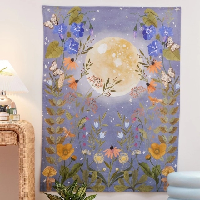 

Wall Tapestry - Moon Phase Flower-150*130cm, 501 Original
