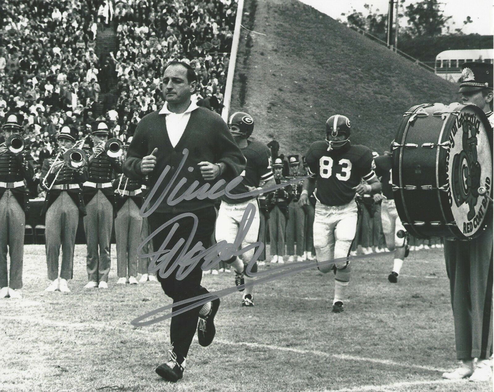 COACH VINCE DOOLEY GEORGIA BULLDOGS SIGNED 8x10 Photo Poster painting w/COA 1980 NATIONAL CHAMPS