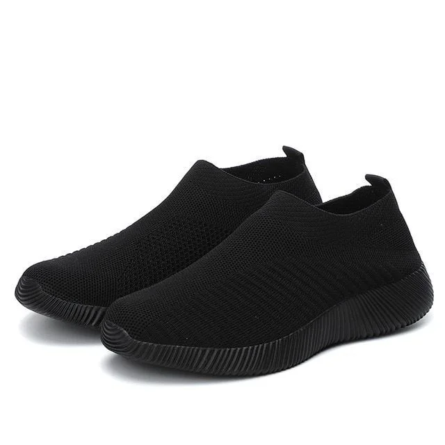 Women's Crystal Breathable Orthopedic Arch Support Slip-On Walking Sneakers Shoes