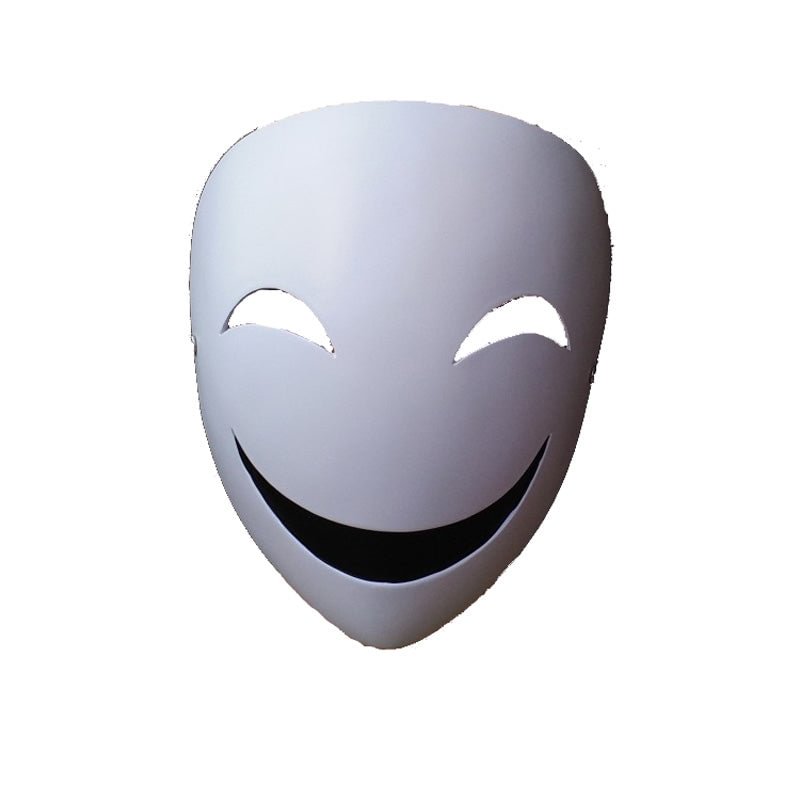 Black Bullet Hiruko Kagetane antagonist Promoter Initiator White Smile Mask Man Cosplay Accessories Prop
