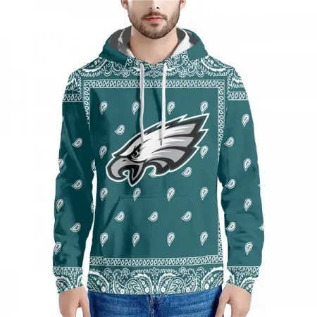 Men's Philadelphia Eagles Green Pullover Hoodie SBWN