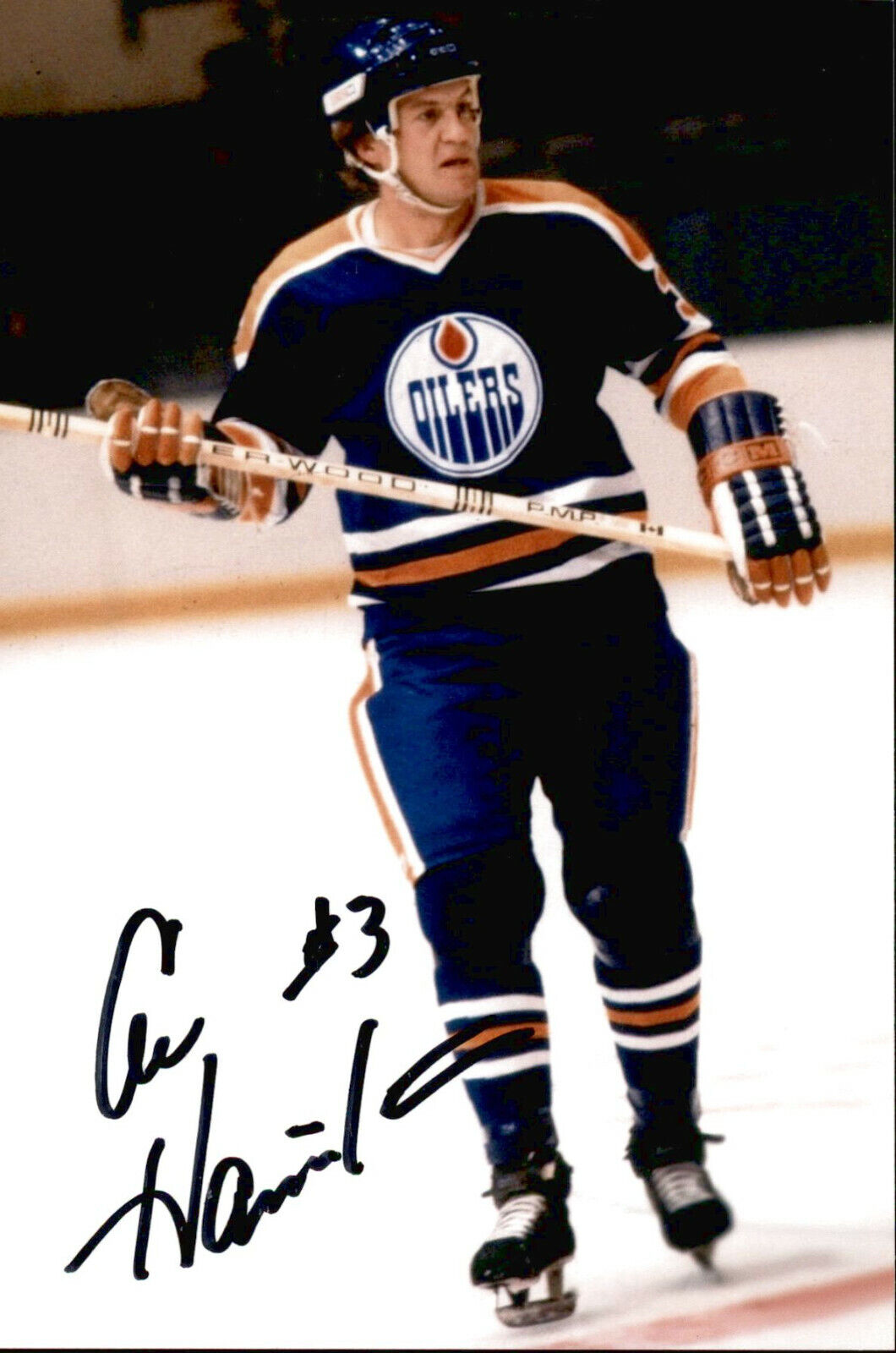 Al Hamilton SIGNED autographed 4x6 Photo Poster painting EDMONTON OILERS #3