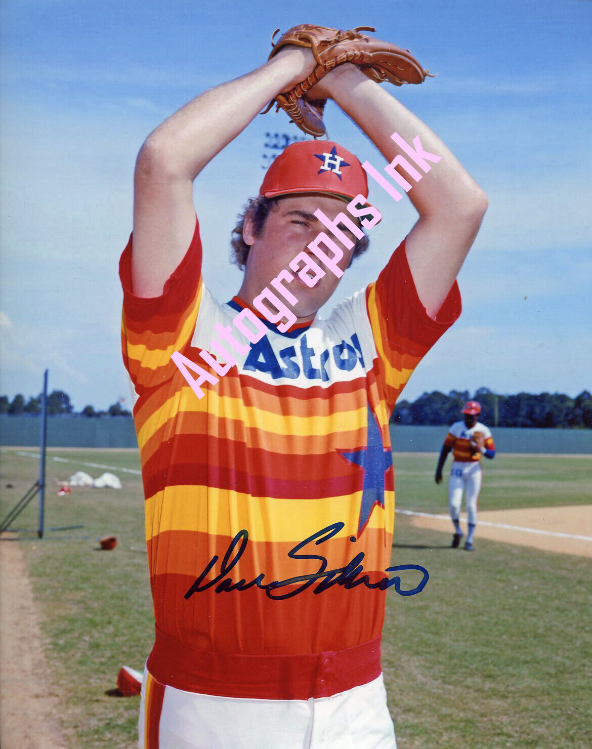 Paul Siebert autographed 8x10 Houston Astros Topps Vault #1