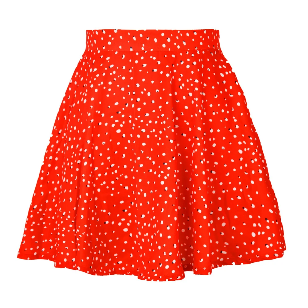 Zingj Floral Sweet High Waist Invisible Zipper Chiffon Printed Short Skirt