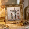 Croix en pierre J&eacute;sus sp&eacute;ciale en forme de 5d bricolage partiel diamants points kits d&rsquo;art en gemmes pour adultes d&eacute;butants d&eacute;coration int&eacute;rieure pein