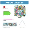(US Local)Acrylic Special Shape Flowers 5D DIY Diamond Painting Dots Pendant for Window