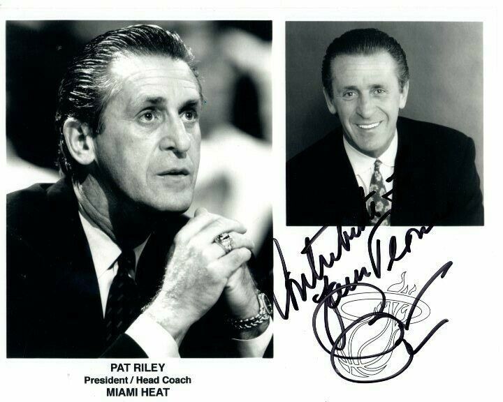 PAT RILEY signed autographed NBA MIAMI HEAT Photo Poster painting