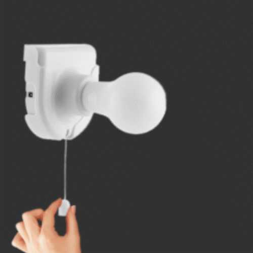 Simple punch-free and easy-to-install pull cord light
