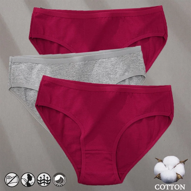 Cotton Panties Jacquard Design Pattern Women Panties Underwear Sexy Female Lingerie Briefs Solid Color Intimate Pantys for Woman