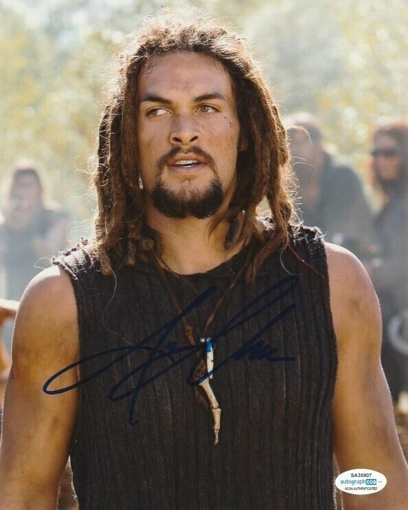 JASON MOMOA SIGNED STARGATE ATLANTIS RONON DEX 8x10 Photo Poster painting! AQUAMAN DUNE ACOA COA