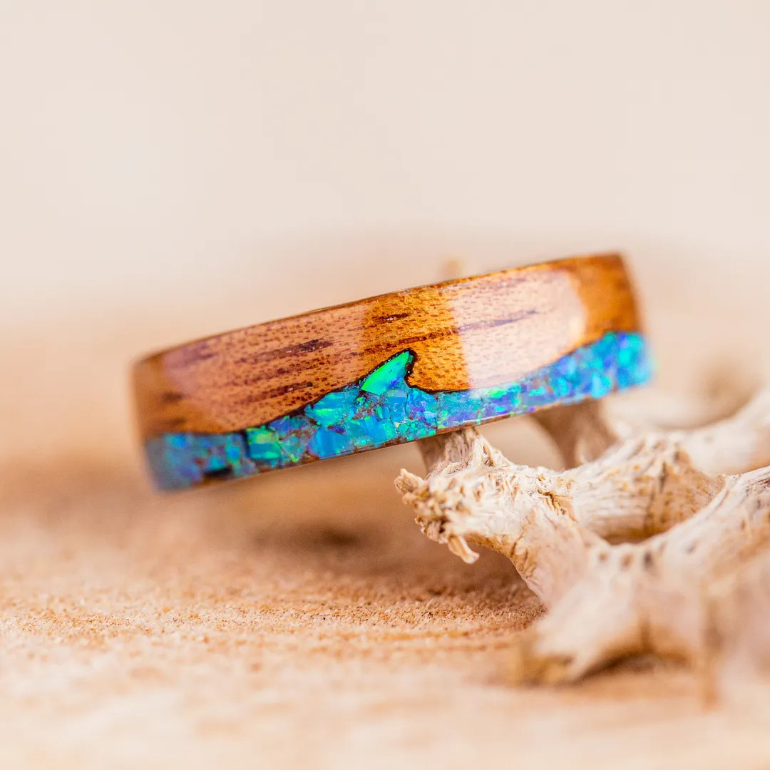 Koa & Blue Pacific Opal Waves
