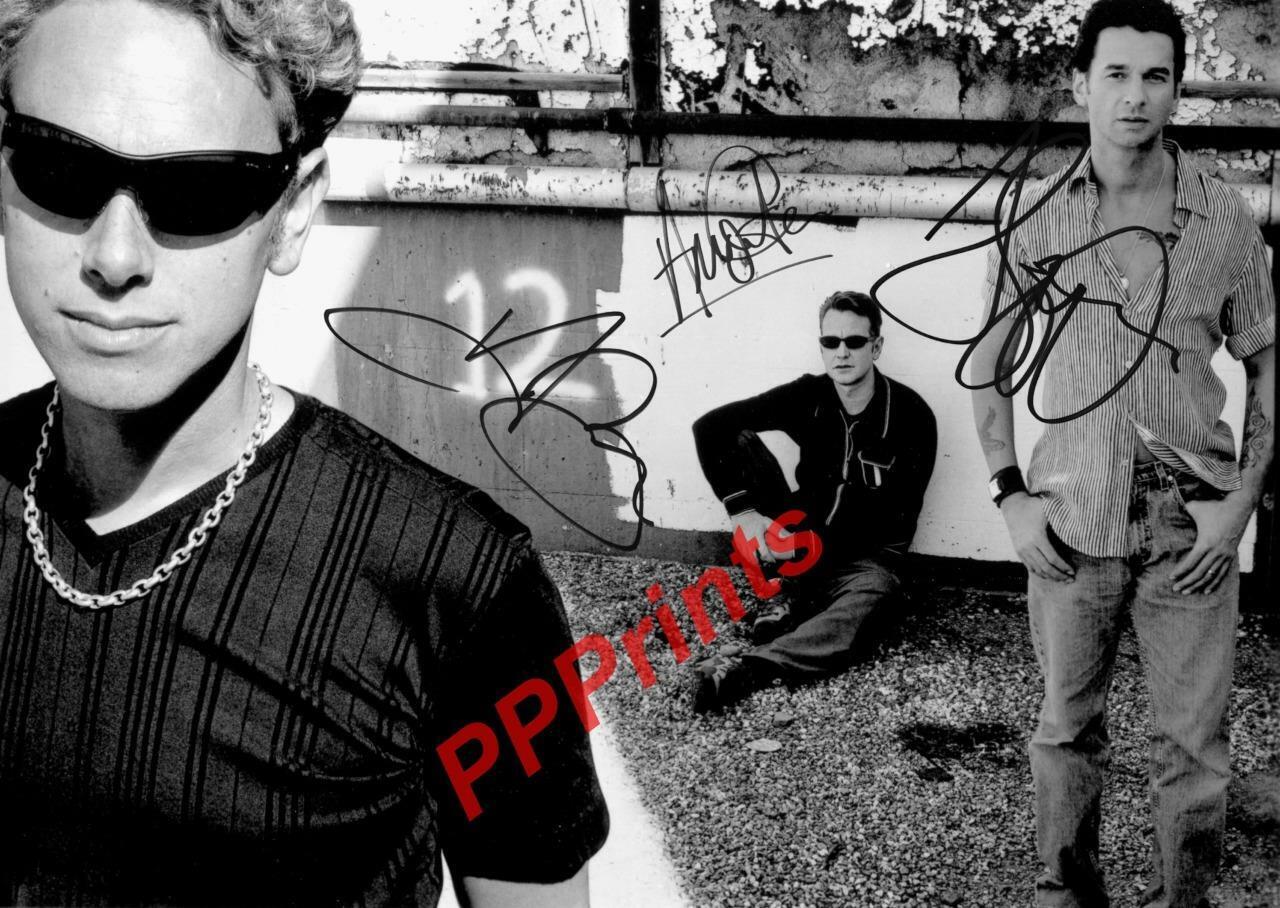 DEPECHE MODE DAVE GAHAN SIGNED AUTOGRAPHED 10X8 REPRODUCTION Photo Poster painting PRINT