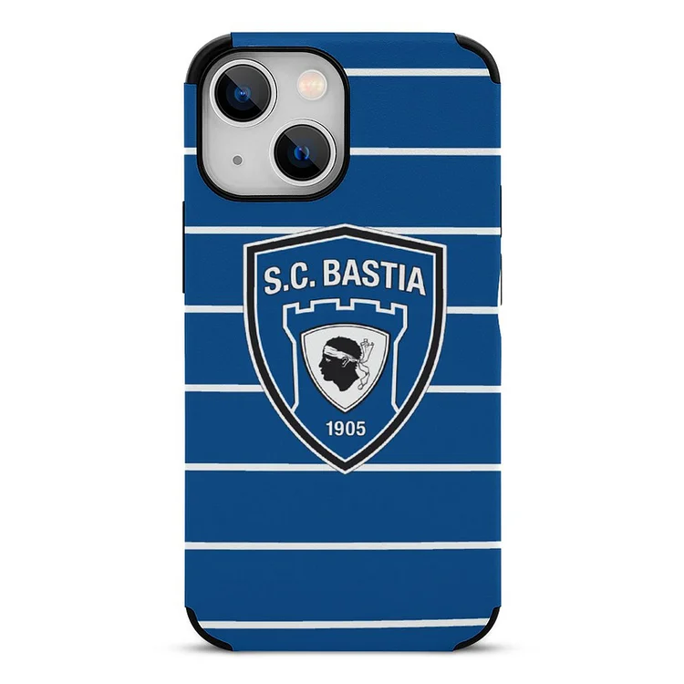 SC Bastia Cadre TPU Souple Phone Case Pour IPhone 13