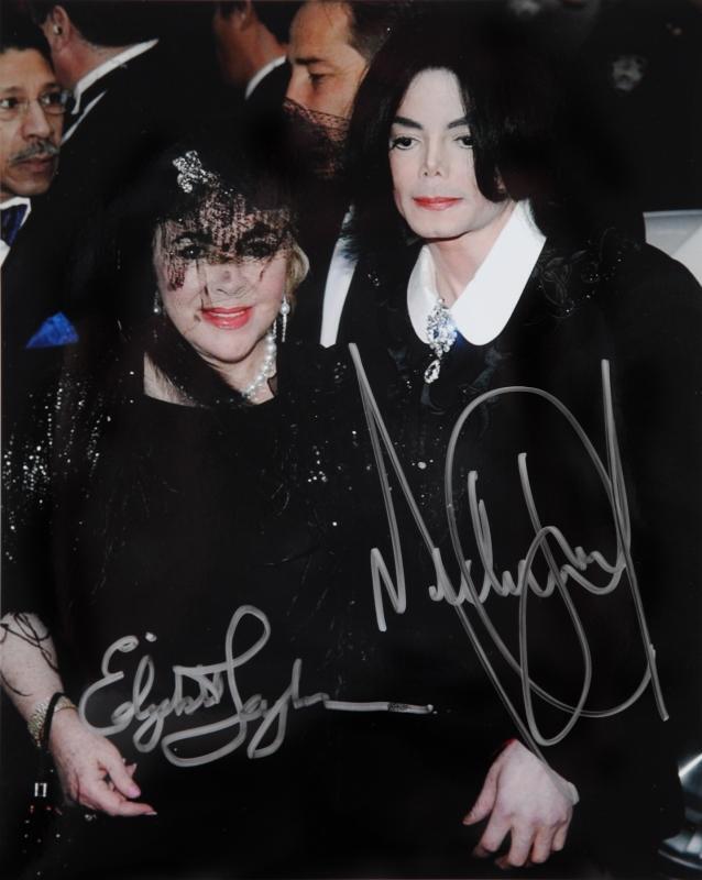 MICHAEL JACKSON & ELIZABETH TAYLOR Signed Photo Poster paintinggraph - Singer / Actress preprint