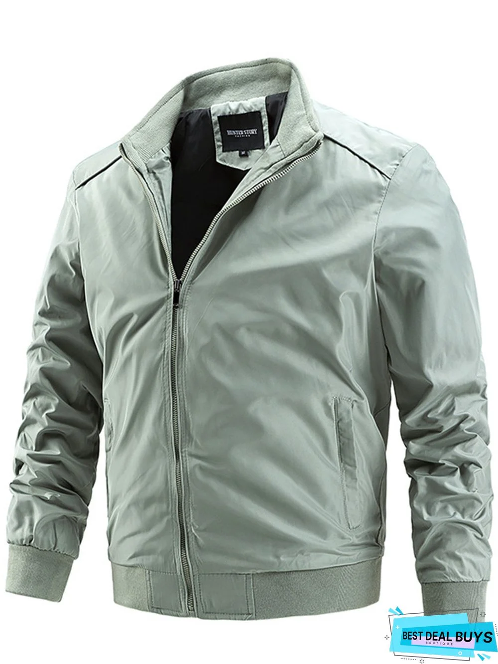 Men's Casual Solid Color Thin Jacket Coat