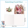 6PCS DIY Diamond Art Greeting Cards Santa Claus Congratulations Cards & Gift