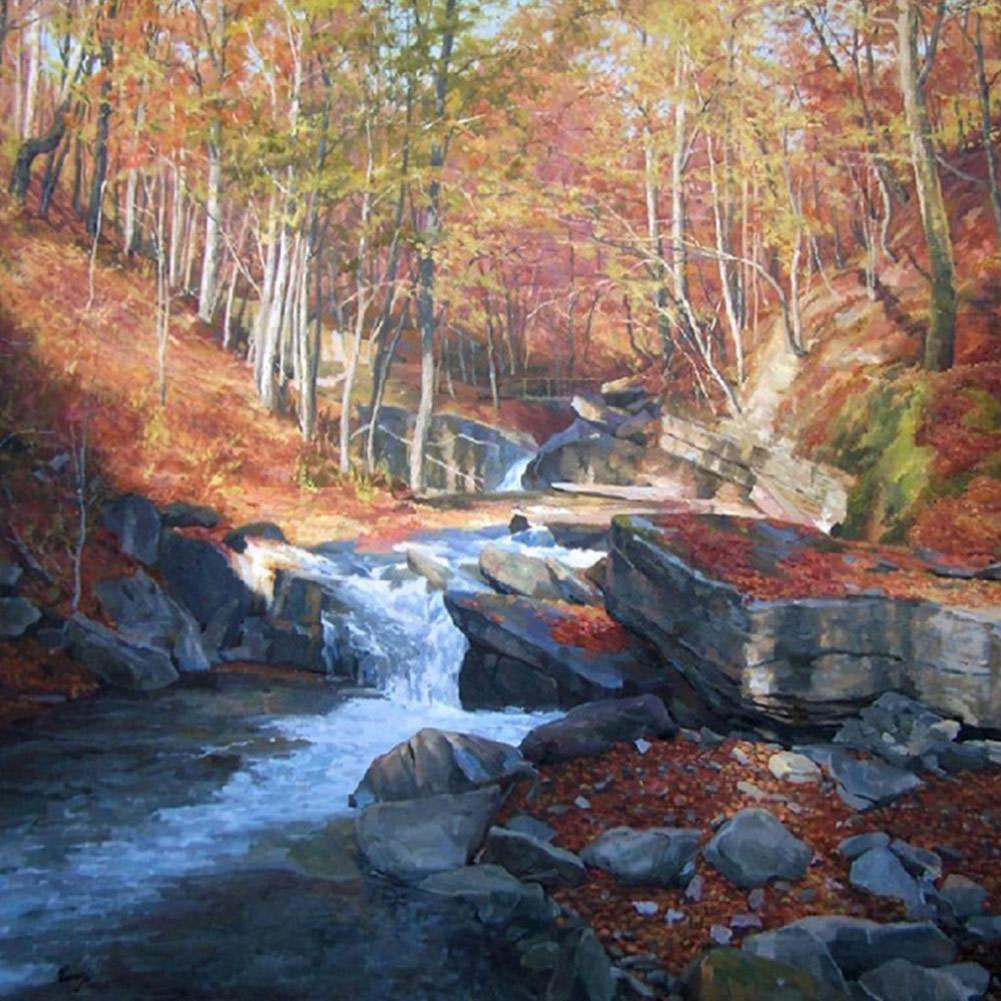 

Mountain Stream - Round Drill Diamond Painting - 40*40CM, 501 Original