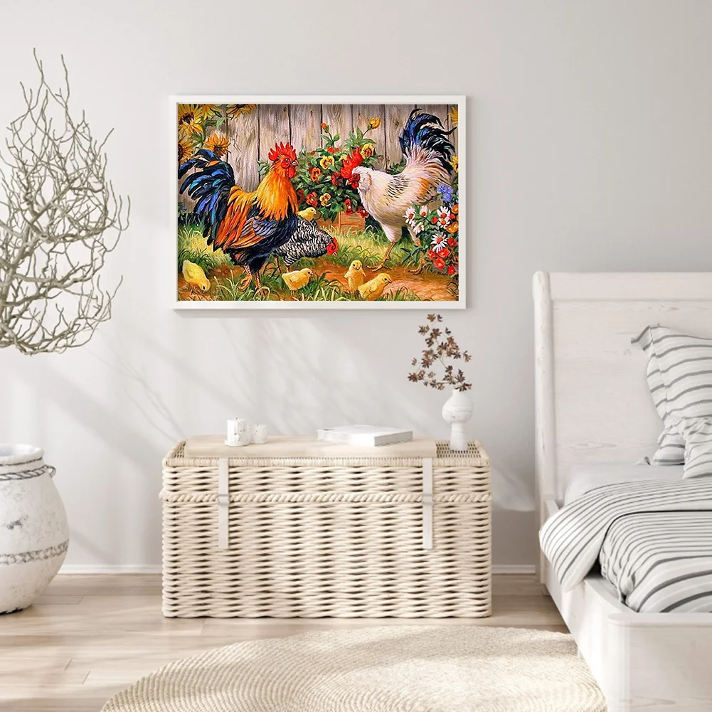 Diamond Painting - Full Round Drill - Chicken(40*30cm)