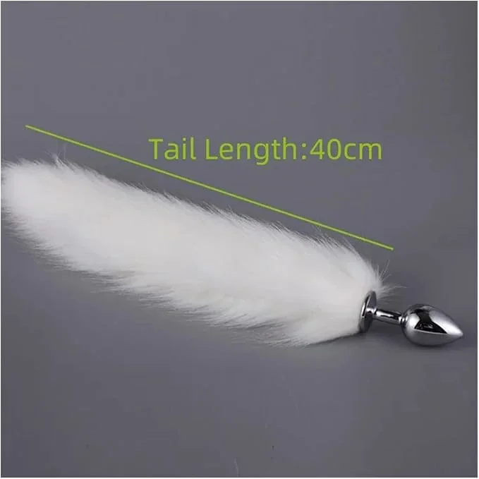 Metal Anal Plug BDSM Ass Fox Tail Butt Plug Sex Toys for Women Gay Cosplay Adult Games